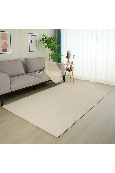 Home Box Zara Reza Jacquard Rabbit Fur Rug 200x300 cm