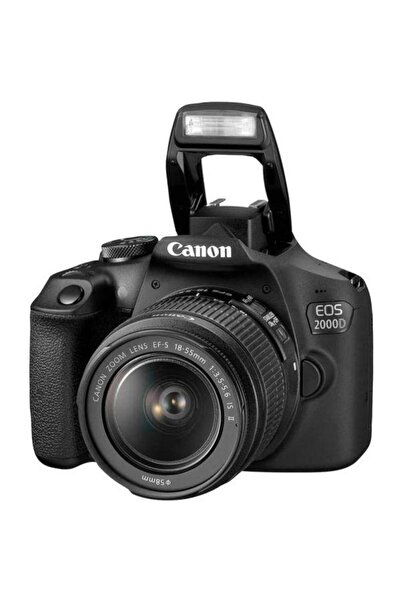 Canon EOS 2000D Digital SLR Camera Body Black + 18-55mm DCIII Kit + EF 50MM 1.8 STM Lens