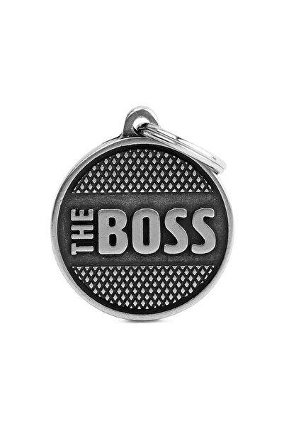 My Family علامة تعريف الحيوان الأليف MyFamily Big Circle The Boss Rhombus