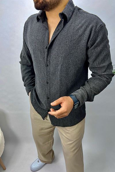 bafatex Ανδρικό πουκάμισο Lycra Oversize