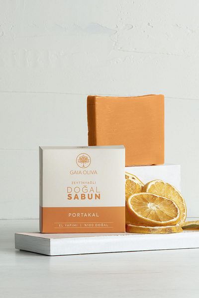 Gaia Oliva Handmade Natural Soap with Orange and Olive Oil