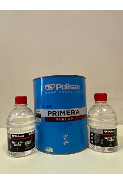 Polisan Primera parlak yağlı boya Siyah 2,5lt & 2 Adet Sentetik tiner