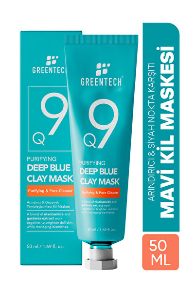 Greentech Mavi Kil Maskesi - Siyah Nokta Karşıtı Gözenek Sıkılaştırıcı Aydınl...