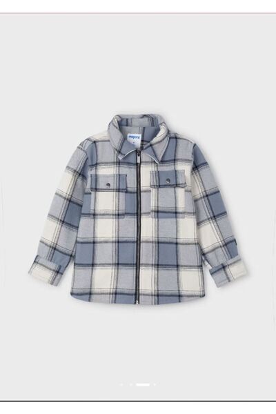 MAYORAL Cămașă pentru băiat în carouri Gri 4462