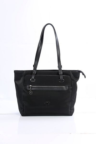 Nas Bag Τσάντα ώμου με λεπτομέρεια τσέπης Nas Buzzy Embroidered Satin Fabric