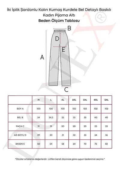DONEX Cotton Thin Breathable Fabric Ribbon Waist Detail Printed Women's Sleepwear Bottoms Without Pockets