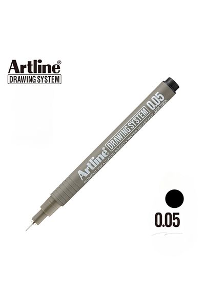 artline 0.05 mm Black Drawing Pen for Technical and Precision Drawing - Drawing System 2305