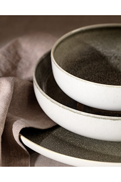 Madame Coco Madelyn Rea 6 Kişilik 24 Parça Yemek Takımı - Gri