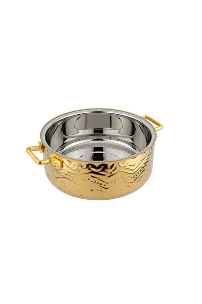 ALSAIF Wejdan Hotpot Stainless Steel,size :6.5liter, Colour:gold