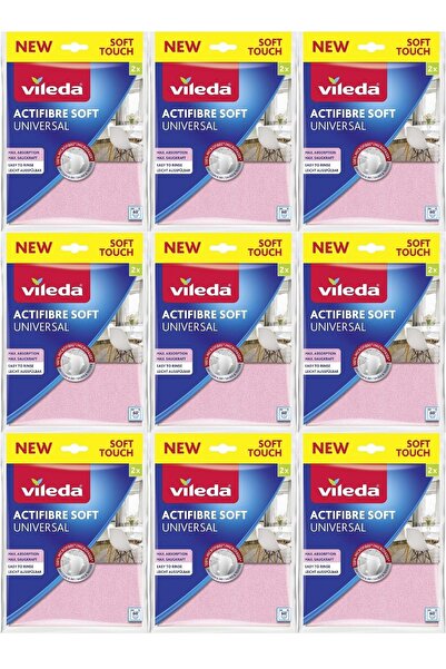 Vileda Actifibre Soft Universal New Soft Touch (Pachet de 2 bucăți) (Set de 9...
