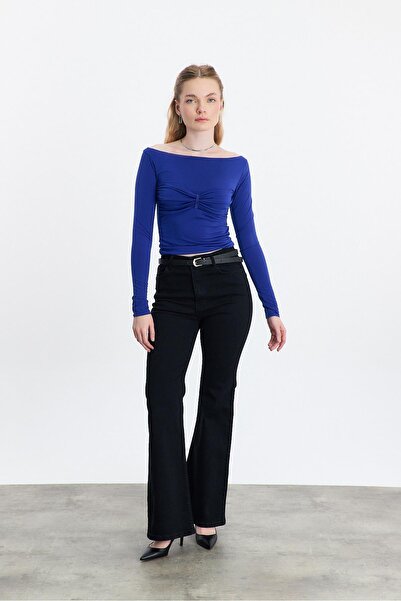 Rays Pantaloni negri cu picioare spaniole - 12036