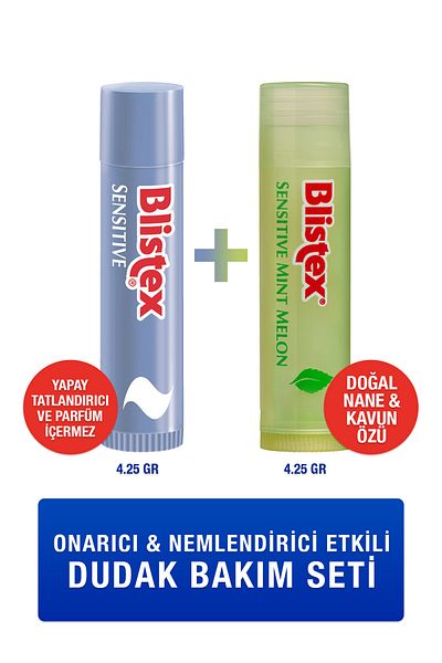 Blistex Intensive Care Sensitive for Sensitive Lips - Sensitive Mint Melon Moisturizing Rescue Care