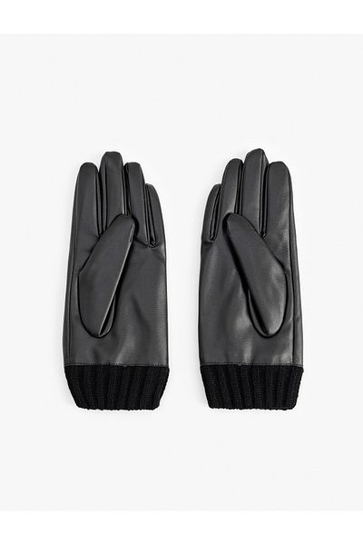 Koton Mănuși din piele artificială - cu elastic la încheietură