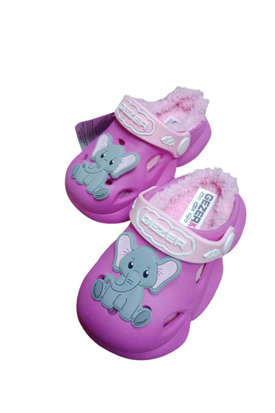 GEZER Papuci pentru fete cu talpă anti-alunecare Pink Kurk