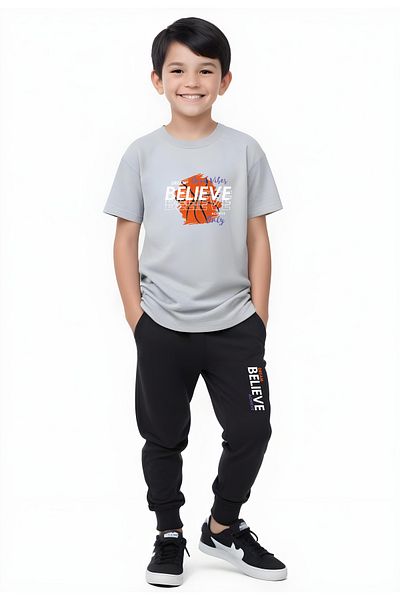 FYK KİDS Boy's Seasonal Printed Bottom-Top Suit