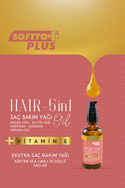 Softto Plus 5 In 1 Saç Bakım Yağı 50 Ml