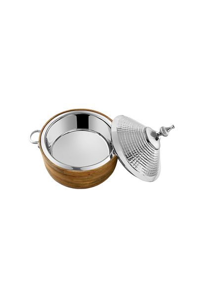 ALSAIF Sultana Hotpot Stainless Steel,size :4 Liter,colour: Silver