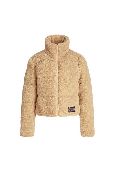 JJXX 12240601 Jxisa Beige Teddy Puffer Jacket - Otw