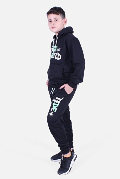 FYK KİDS TEXT TIDE TEXT DETAIL KLOKANÍ KAPESNÍ SOUPRAVY CHLAPSKÉ SOUPRAVY