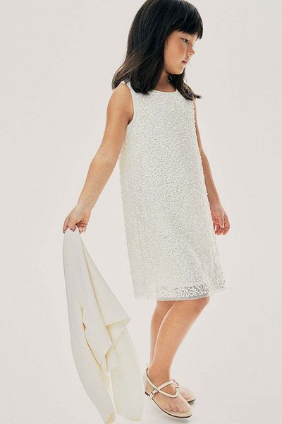 H&M Sequined A-line dress