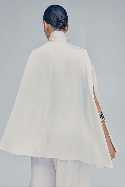 H&M Satin cape blouse