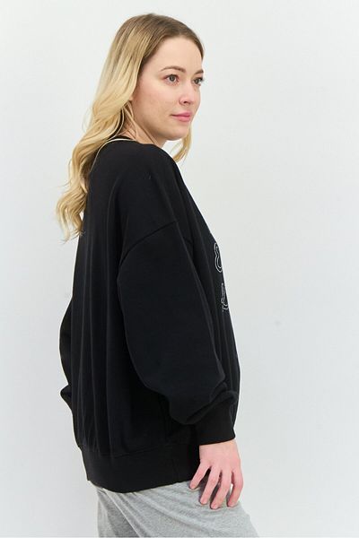 Champion Women Sportswear Fit Long Sleeves Outdoor Sweatshirt, Black