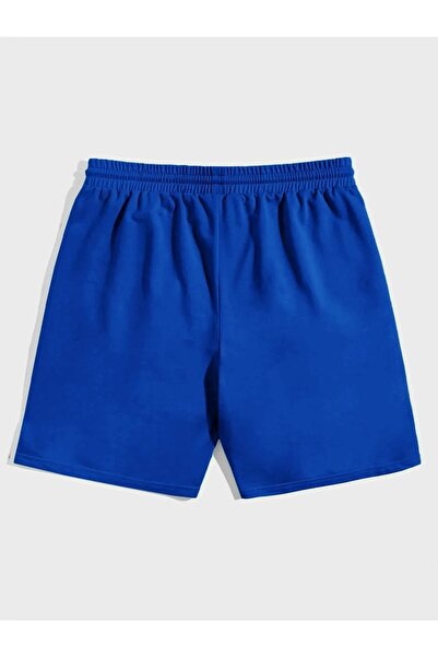 NO 601 Ανδρικό Saks Blue New Moment με εμπριμέ χτενισμένο βαμβακερό άνετο σορτς