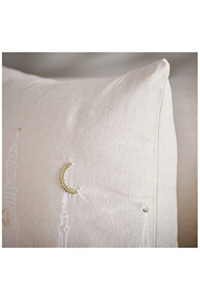 Home Box Skyline Mirage Khadi Printed Filled Cushion 45x45 cm