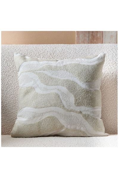 Home Box Petra Modern Beaded Filled Cushion 45x45 cm