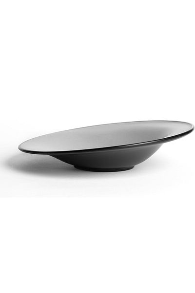 mastergold 6 Piece Melamine Round Slanted Serving Plates ( 27.5cm ) For Serving Noodles, Appetizers & Salads