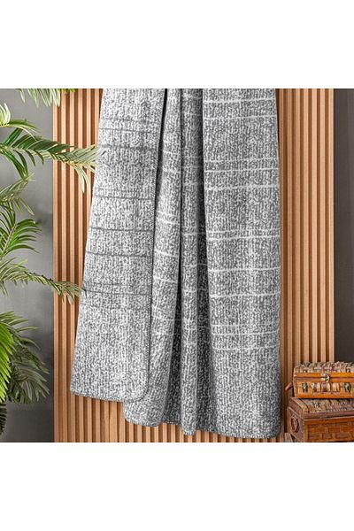 Sarev Laurel Blanket - Double Gray Shoe Set