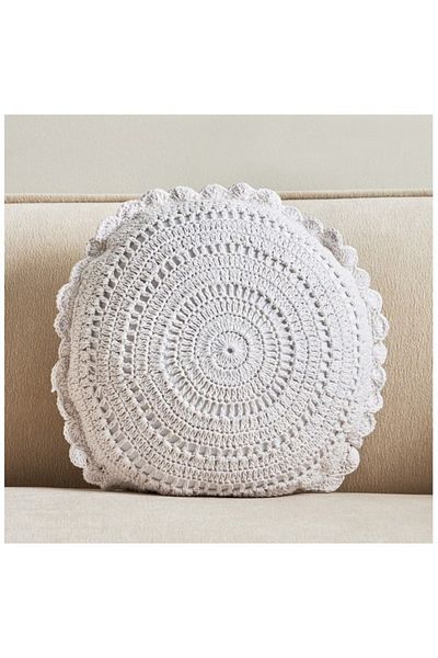 Home Box White Haven Velin Croatia Stripe Round Filled Cushion 40 cm