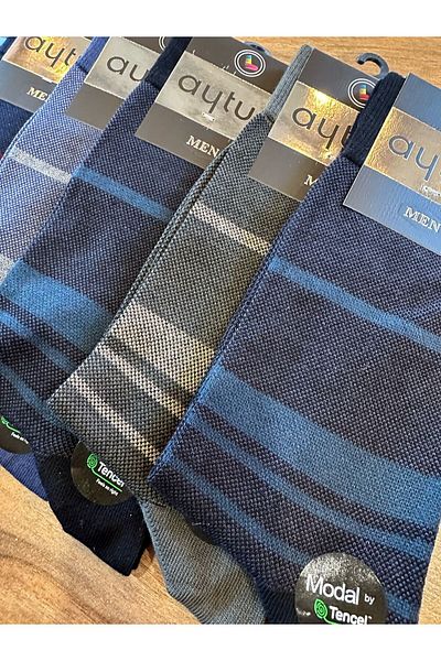 Aytuğ Jacquard Modal Seamless Men's Socks 6 Pack