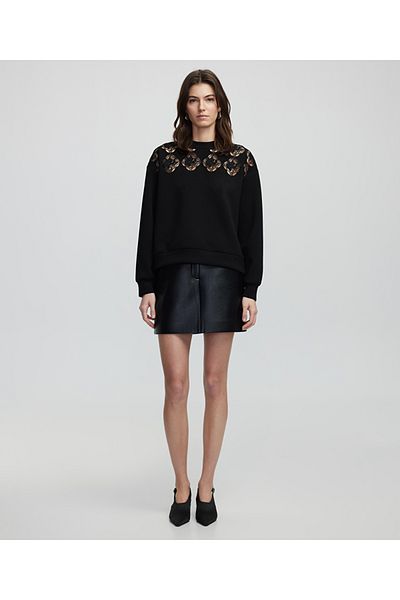 İpekyol Embroidered Cutout Sweatshirt