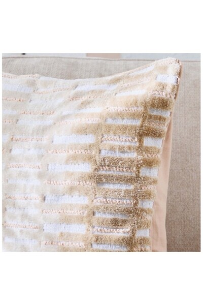 Home Box Taste of Grace Varia Chenille Tufted Block Filled Cushion 50x50 cm