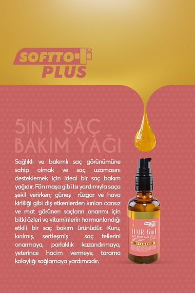Softto Plus 5 in 1 Hair Care Oil 50 ml