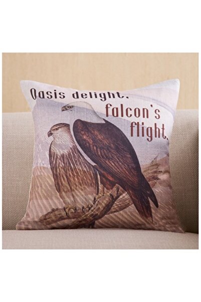 Home Box Desert Life Falcon Digital Printed Cushion Cover 45x45 cm