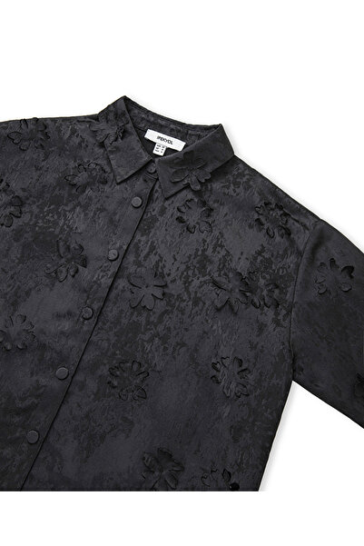 İpekyol Flower Appliqued Shirt Jacket