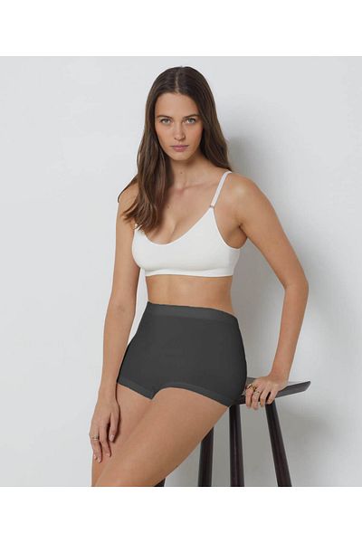MİSTİRİK Slip boxer tricotat model Moncorno - fermitate și recuperare, culoare gri închis