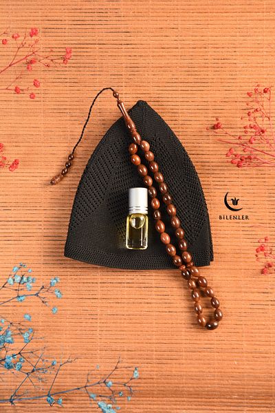 Bilenler Luxury Skullcap-Kuka Rosary and Essence Set for Men