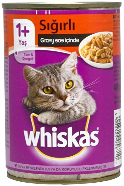 Whiskas Sığır Etli Konserve Kedi Maması 400 gr