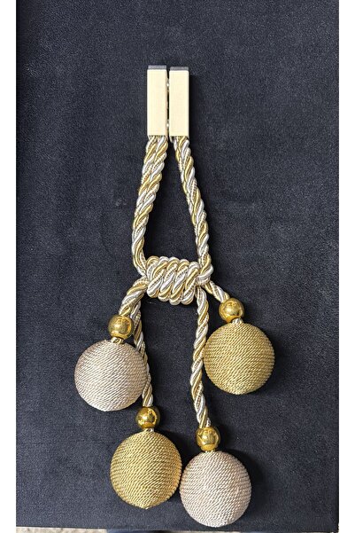 Doğukan perde aksesuarları 4 Ball Magnetic Bracol Mink/Nogut Set