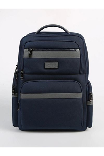 BOOK AND MORE Ανδρικό σακίδιο πλάτης Navy Blue