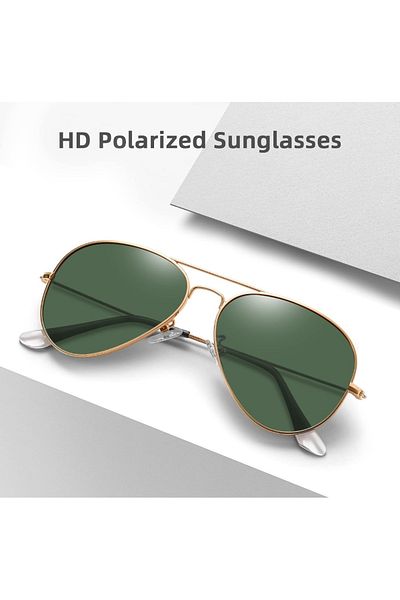 Byc polo Cbp1069 Polarized Glass Green Glass Unisex Sun Glasses...