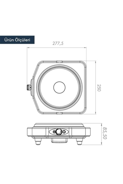 Uğur Tekli set üstü elektrikli ocak