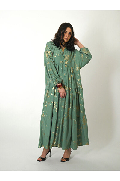 ABBRA Women's Katleya Model 100% Viscose Summer Dress