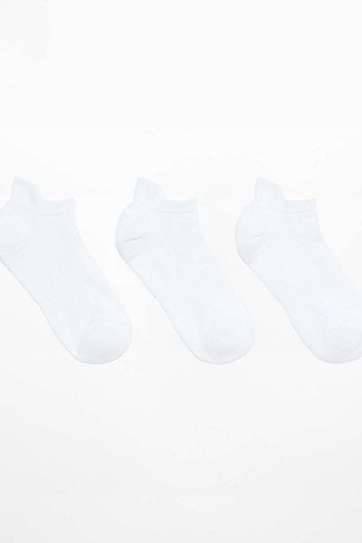 Oysho 3 pairs of polyamide blend sports sneaker socks with heel tab