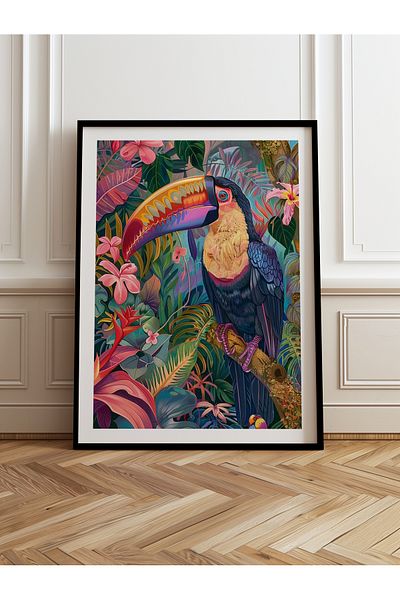 HOMEPACK Pictură cu un singur cadru din lemn Pictură poster dintr-o bucată TK/803