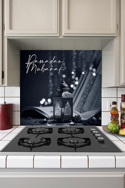 Tilki Dünyası Ramadan Themed Self Adhesive Kitchen Stove Back Foil - 4