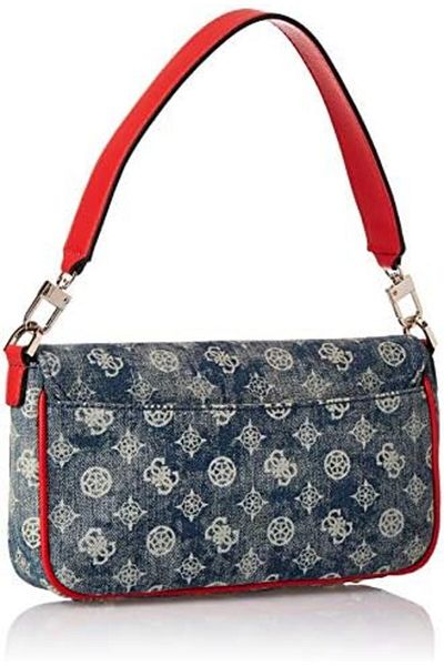 Guess Womens Handbag, Denim/Multicolour - DP758019